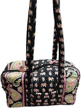 Vera Bradley Retired Pink Elephant Handbag